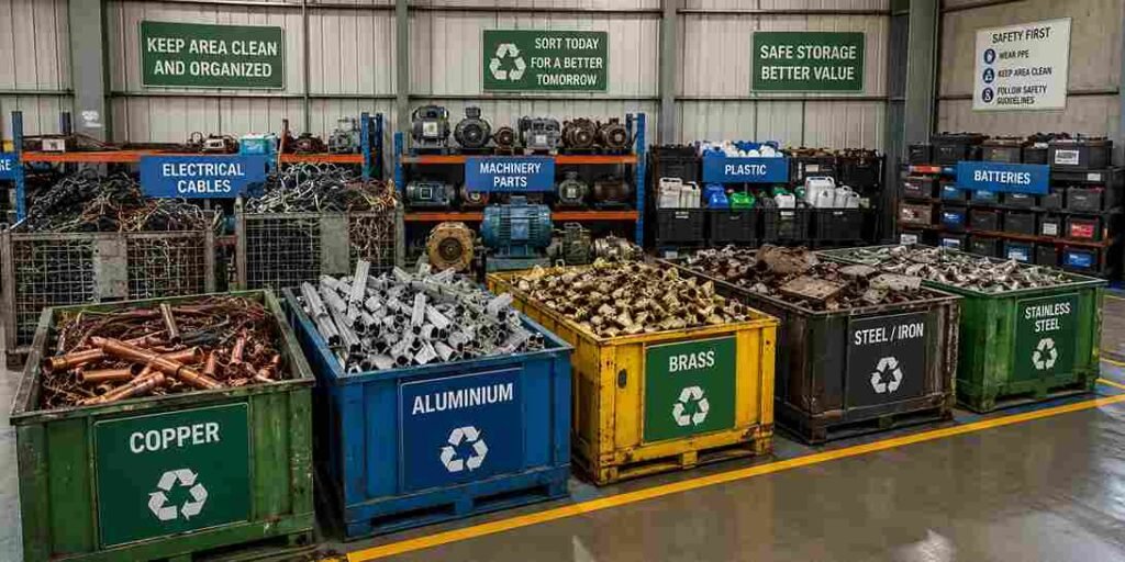 Store Scrap Materials Properly Before Collection