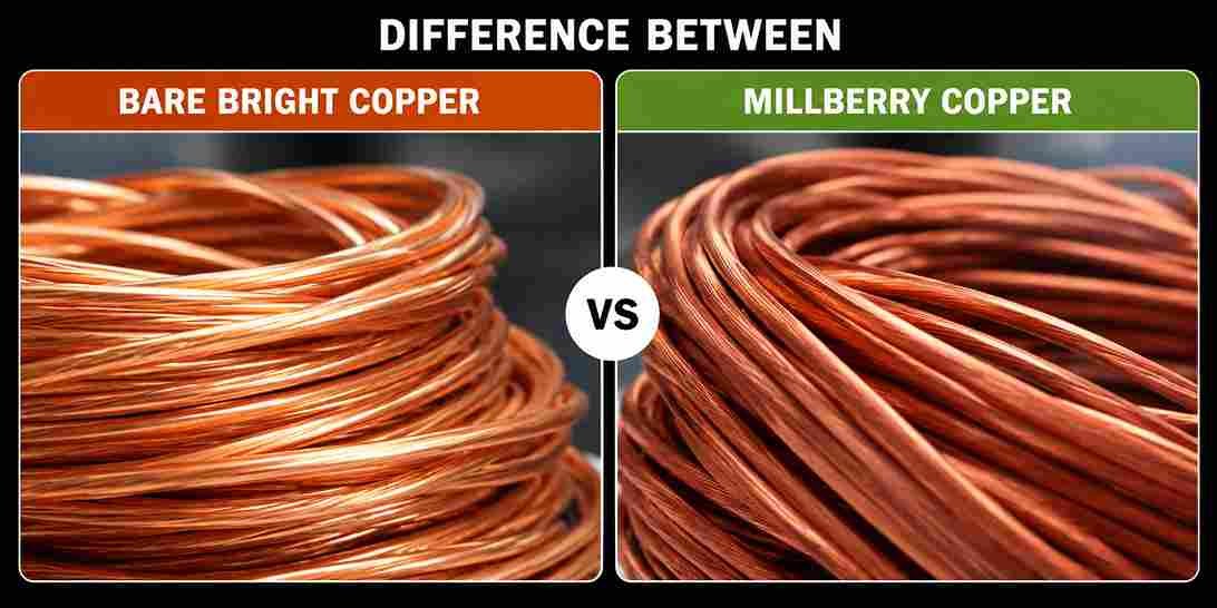 Difference Between Bare Bright Copper and Millberry Copper