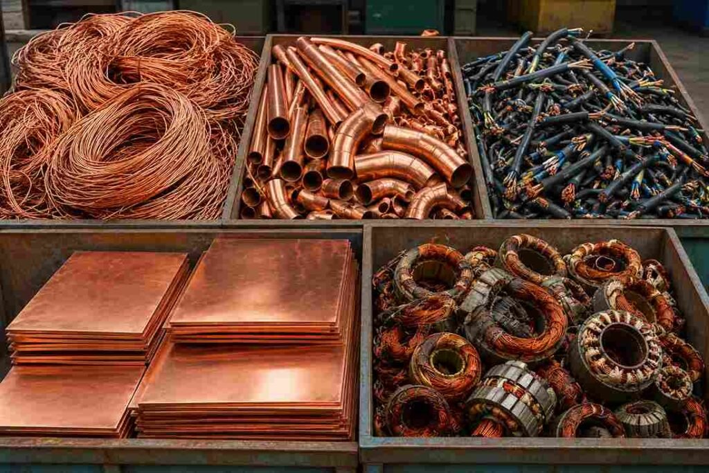 Different Types of Copper Scrap and Their Market Value