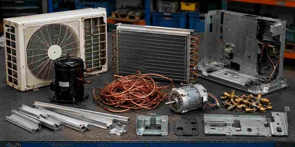 How Does the Air Conditioner Scrap Recycling Process Work