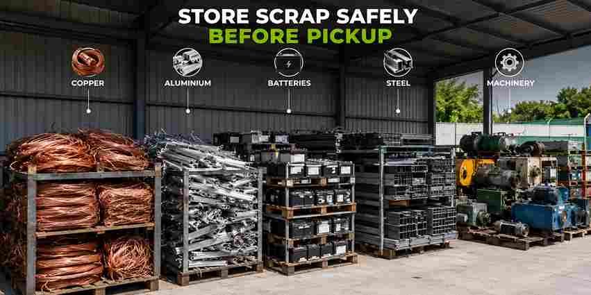 Store Scrap Safely Before Pickup